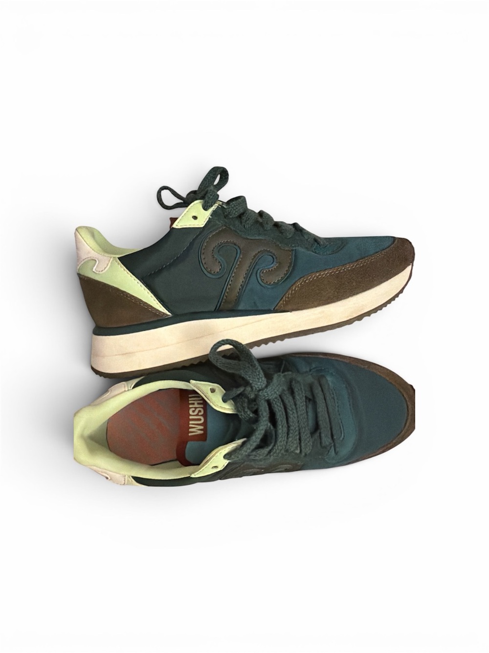 Women's Teal and Brown Running Sneakers
